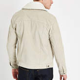 Thumbnail for your product : River Island Stone borg line cord jacket