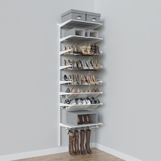 Marie Kondo Kocha Brown Stacking Slatted Wood Shoe Shelf