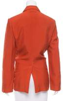 Thumbnail for your product : Jean Paul Gaultier Silk Ruffle-Trimmed Blazer