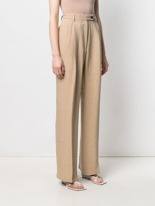 Barena High-Waisted Linen Trousers