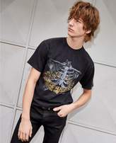 Thumbnail for your product : The Kooples Printed washed black cotton T-shirt