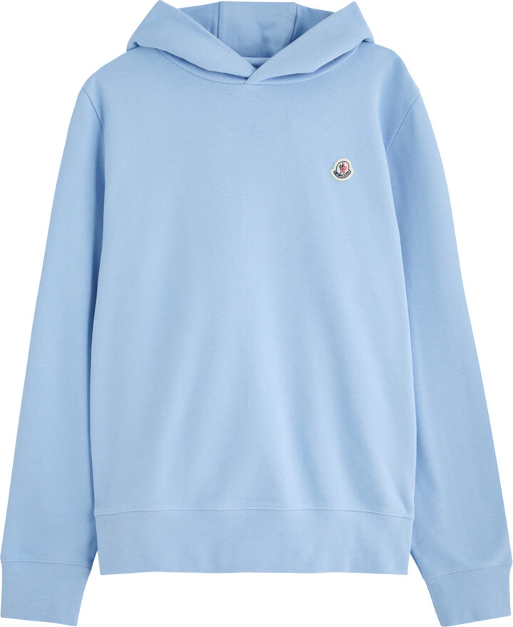 Moncler Logo-appliquéd Hooded Cotton Sweatshirt