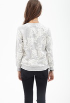 Thumbnail for your product : Forever 21 Heathered Rose Sweatshirt
