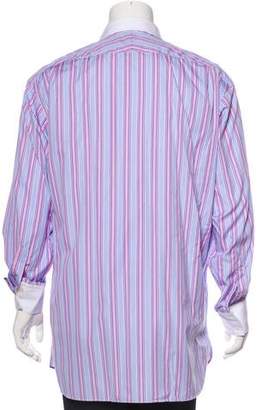 Turnbull & Asser Striped Contrast Dress Shirt w/ Tags