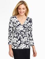 Thumbnail for your product : Talbots Meadow Flowers Surplice-Wrap Top