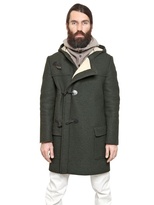 Thumbnail for your product : Maison Martin Margiela 7812 Crinkled Felt Hooded Montgomery Coat