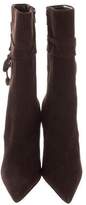 Thumbnail for your product : Stuart Weitzman Pointed-Toe Suede Boots