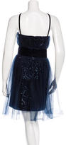 Thumbnail for your product : Marchesa Notte Embellished Mini Dress