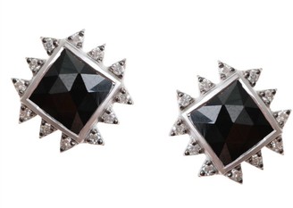 Coomi Silver Vitality Diamond, Black Spinel & Sterling Silver Stud Earrings