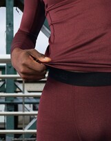 Thumbnail for your product : ASOS 4505 base layer leggings in burgundy heather