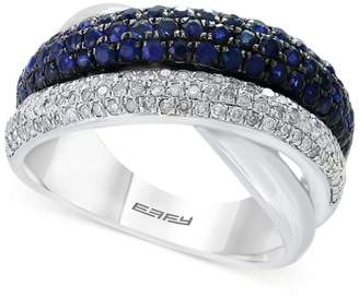 Effy Final Call by EFFYandreg; Sapphire (1-1/5 ct. t.w.) and Diamond (3/8 ct. t.w.) Ring in Sterling Silver