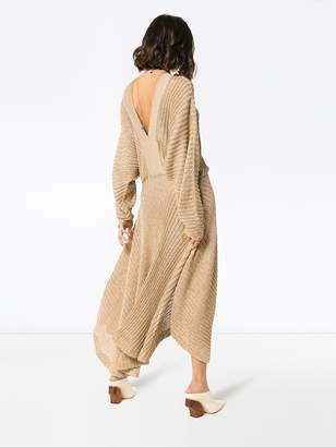 Chloé Knitted Asymmetric Maxi Dress