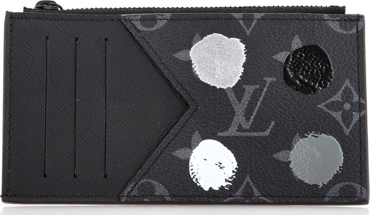 Louis Vuitton Coin Card Holder Yayoi Kusama Painted Dots Monogram Eclipse  Canvas - ShopStyle