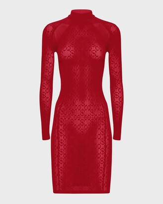 9+ Red Mock Neck Dress
