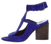 Thumbnail for your product : Zero Maria Cornejo Suede Ankle Strap Sandals