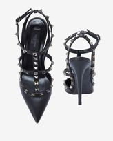 Thumbnail for your product : Valentino Cage Noir Slingback Pump: Black