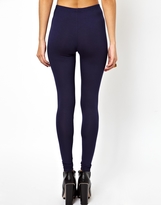 Thumbnail for your product : ASOS High Waisted Leggings in Navy