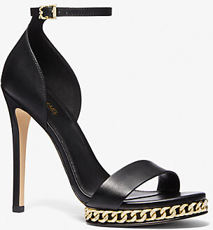 Michael Kors Jordyn Embellished Leather Platform Sandal - ShopStyle