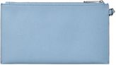 Thumbnail for your product : Michael Kors Saffiano blue zip top clutch bag