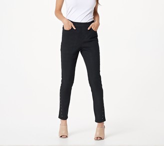 plus size jeans with embellished pockets