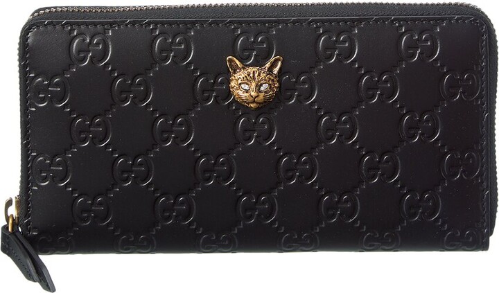 Gucci Guccissima Leather Zip Around Wallet - ShopStyle