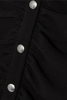 Thumbnail for your product : J.W.Anderson Ruched Crepe Skirt - Black