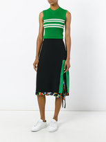 Thumbnail for your product : MSGM striped detail ribbed tank