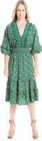 Thumbnail for your product : Max Studio Women's 3/4 Sleeve Tiered Bubble Crepe Dress