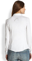 Thumbnail for your product : RED Valentino Stretch Cotton Poplin Blouse