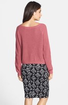 Thumbnail for your product : Lush Print Textured Midi Skirt (Juniors) (Online Only)