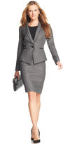 Thumbnail for your product : Tahari ASL Petite Single-Button Patterned Skirt Suit