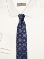 Thumbnail for your product : Canali Medallion Grid Silk Tie