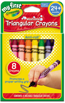 Crayola My First Washable Triangular Wax Crayons