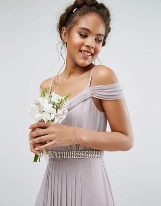 TFNC Tall Wedding Cold Shoulder Embellished Maxi Dress