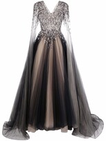 Thumbnail for your product : Jenny Packham Embellished Tulle Floor-Length Gown