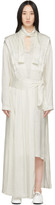 Thumbnail for your product : MATÉRIEL White Jacquard Pleated Dress