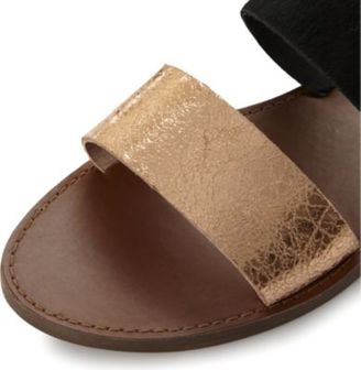 Steve Madden Malta suede and leather slip-on sandals