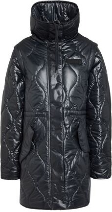 Napapijri Box cropped puffer jacket in blue ShopStyle