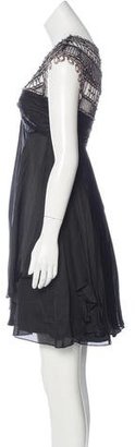 Temperley London Silk Lace-Trimmed Dress