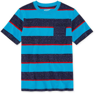Arizona Short Sleeve Stripe T-Shirt Boys 4-20, Regular & Husky