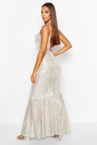 Thumbnail for your product : boohoo All Over Embellished Fishtail Maxi Dress