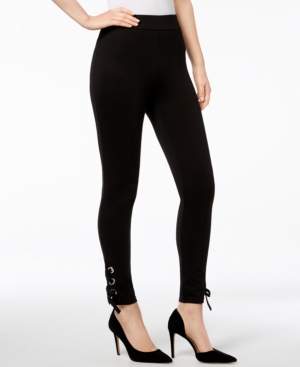 INC International Concepts Shaping Lace-Up Ankle Leggings, Created for Macy's