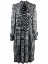 Thumbnail for your product : Ermanno Scervino Prince of Wales check midi dress