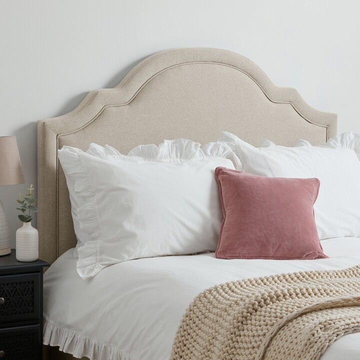 Dunelm Margo Faux Linen Headboard Brown ShopStyle