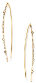 Moon & Meadow Diamond Bezel-Set Threader Earrings in 14K Yellow Gold, 0.5 ct. t.w. - 100% Exclusive