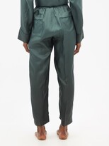 Thumbnail for your product : F.R.S For Restless Sleepers F.r.s – For Restless Sleepers - X Umit Benan Jeff Silk-satin Pyjama Trousers - Green