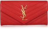 Thumbnail for your product : Saint Laurent Monogramme quilted textured-leather wallet