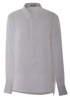 Hemisphere Women's White Linen Shirt.