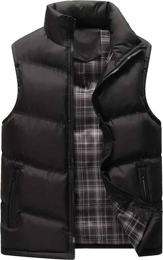 Volwassan Mens Padded Gilets Bodywarmer Lightweight Sleeveless Jacket