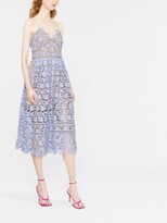Thumbnail for your product : Self-Portrait Lace-Panel Spaghetti-Strap Dress